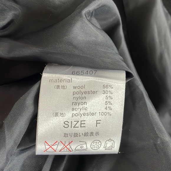 Black wool swing coat Size S - Picture 6 of 10